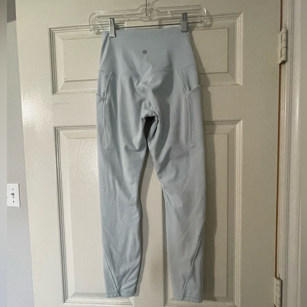 Fleece Lined Align Leggings - Powder Blue